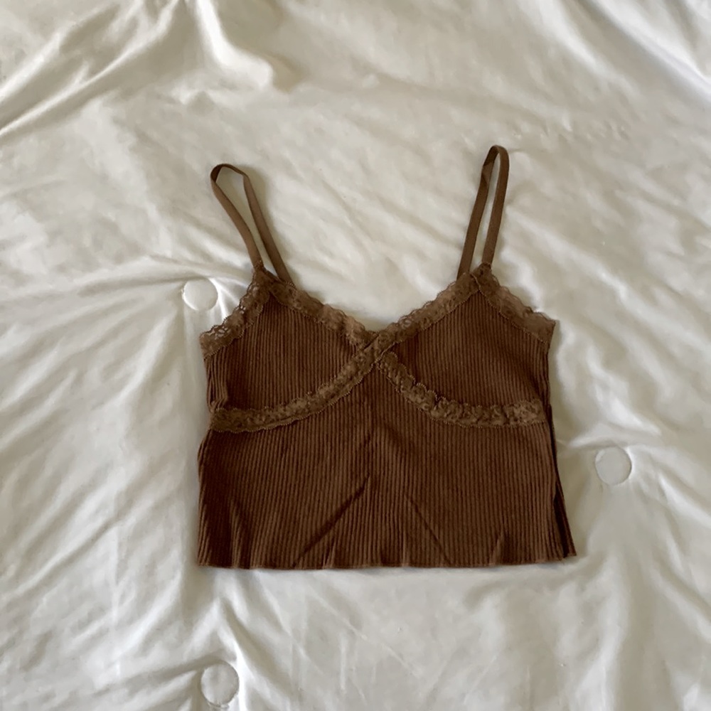 Brown Cotton On Lace Tank